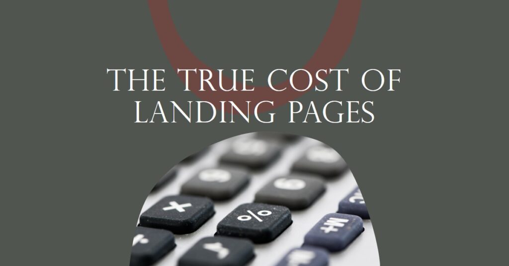 landing page cost
